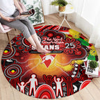 NAIDOC Week 2025 Swans Football Round Carpet Aboriginal Dot Painting