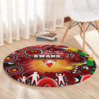 NAIDOC Week 2025 Swans Football Round Carpet Aboriginal Dot Painting