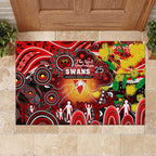 NAIDOC Week 2025 Swans Football Rubber Doormat Aboriginal Dot Painting
