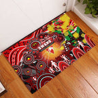 NAIDOC Week 2025 Swans Football Rubber Doormat Aboriginal Dot Painting