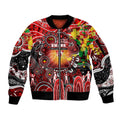 Personalised NAIDOC Week 2025 Swans Football Sleeve Zip Bomber Jacket Aboriginal Dot Painting