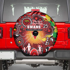 NAIDOC Week 2025 Swans Football Spare Tire Cover Aboriginal Dot Painting