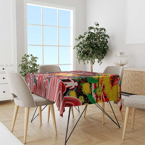 NAIDOC Week 2025 Swans Football Tablecloth Aboriginal Dot Painting