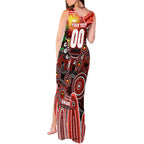 Personalised NAIDOC Week 2025 Swans Football Tank Maxi Dress Aboriginal Dot Painting
