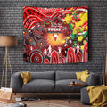 NAIDOC Week 2025 Swans Football Tapestry Aboriginal Dot Painting