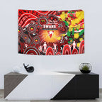 NAIDOC Week 2025 Swans Football Tapestry Aboriginal Dot Painting