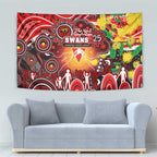 NAIDOC Week 2025 Swans Football Tapestry Aboriginal Dot Painting
