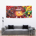 NAIDOC Week 2025 Swans Football Tapestry Aboriginal Dot Painting