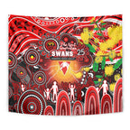 NAIDOC Week 2025 Swans Football Tapestry Aboriginal Dot Painting
