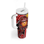 NAIDOC Week 2025 Swans Football Tumbler With Handle Aboriginal Dot Painting