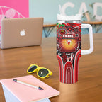 NAIDOC Week 2025 Swans Football Tumbler With Handle Aboriginal Dot Painting