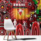 NAIDOC Week 2025 Swans Football Window Curtain Aboriginal Dot Painting