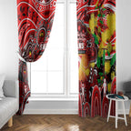 NAIDOC Week 2025 Swans Football Window Curtain Aboriginal Dot Painting