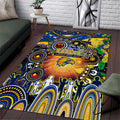 NAIDOC Week 2025 Eagles Football Area Rug Aboriginal Dot Painting