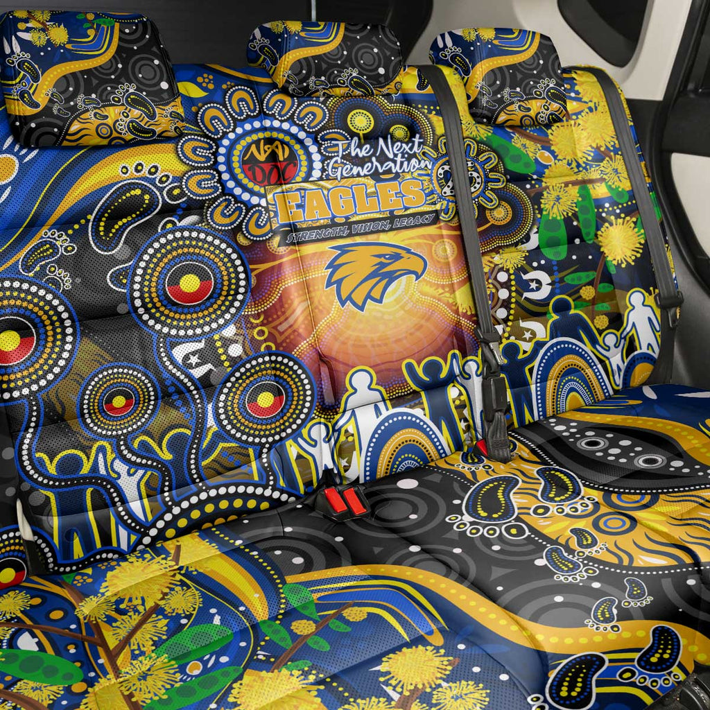 NAIDOC Week 2025 Eagles Football Back Car Seat Cover Aboriginal Dot Painting