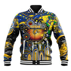 Personalised NAIDOC Week 2025 Eagles Football Baseball Jacket Aboriginal Dot Painting