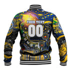 Personalised NAIDOC Week 2025 Eagles Football Baseball Jacket Aboriginal Dot Painting