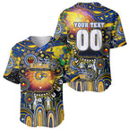 Personalised NAIDOC Week 2025 Eagles Football Baseball Jersey Aboriginal Dot Painting
