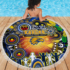 NAIDOC Week 2025 Eagles Football Beach Blanket Aboriginal Dot Painting