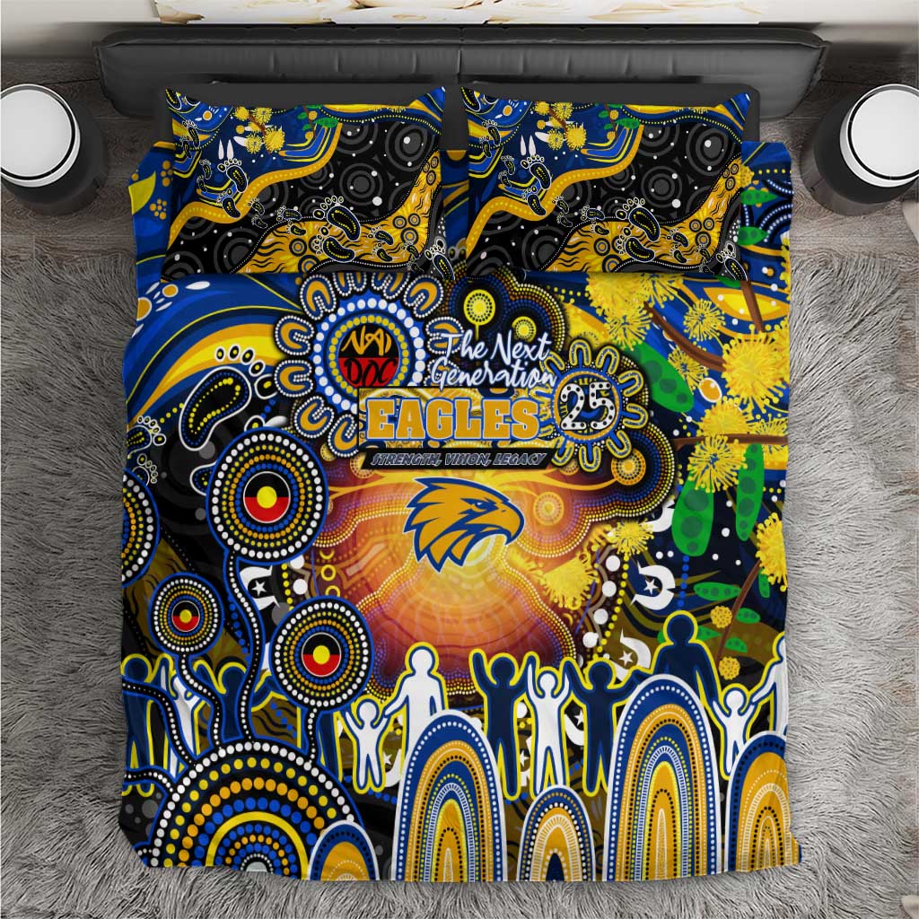 NAIDOC Week 2025 Eagles Football Bedding Set Aboriginal Dot Painting