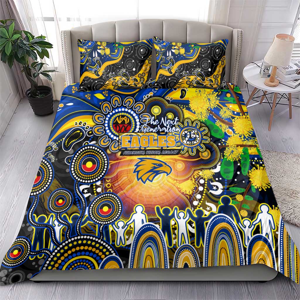 NAIDOC Week 2025 Eagles Football Bedding Set Aboriginal Dot Painting