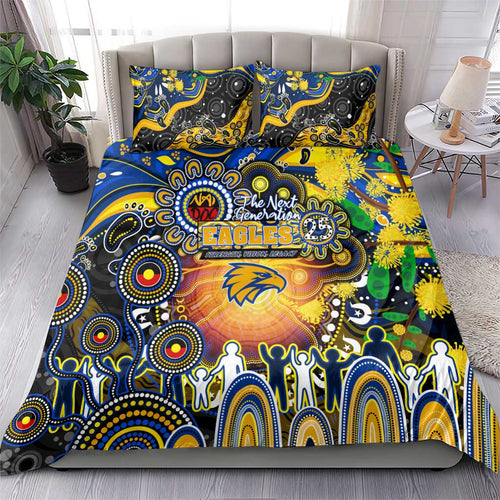 NAIDOC Week 2025 Eagles Football Bedding Set Aboriginal Dot Painting