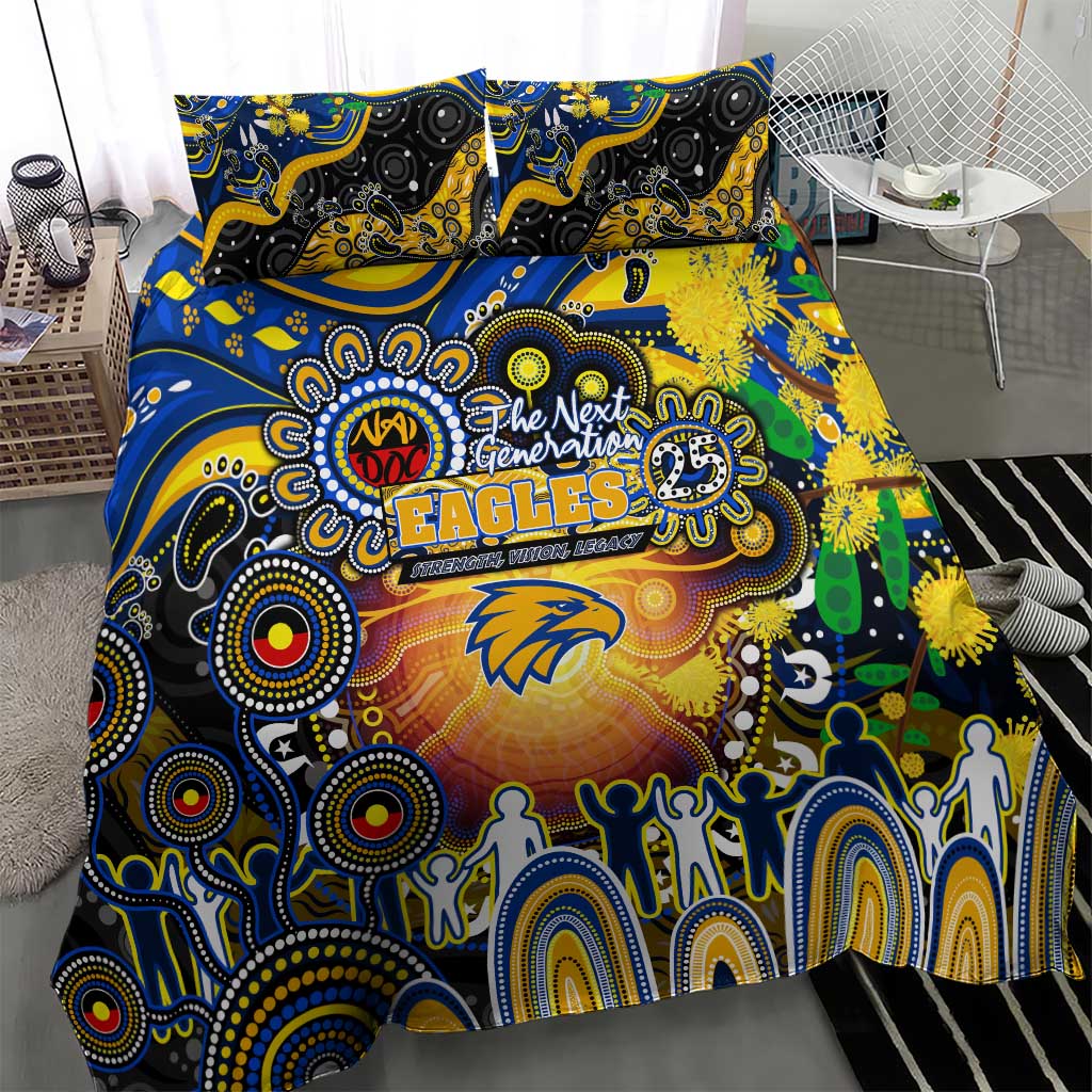 NAIDOC Week 2025 Eagles Football Bedding Set Aboriginal Dot Painting