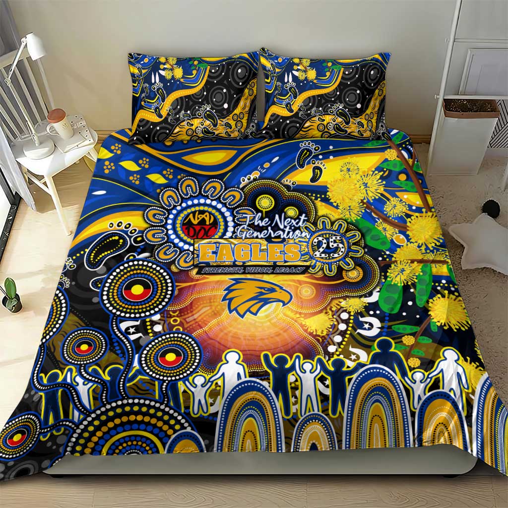 NAIDOC Week 2025 Eagles Football Bedding Set Aboriginal Dot Painting