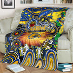 NAIDOC Week 2025 Eagles Football Blanket Aboriginal Dot Painting