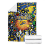 NAIDOC Week 2025 Eagles Football Blanket Aboriginal Dot Painting