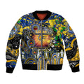 Personalised NAIDOC Week 2025 Eagles Football Bomber Jacket Aboriginal Dot Painting