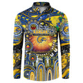 Personalised NAIDOC Week 2025 Eagles Football Button Sweatshirt Aboriginal Dot Painting