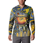 Personalised NAIDOC Week 2025 Eagles Football Button Sweatshirt Aboriginal Dot Painting