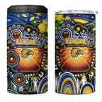NAIDOC Week 2025 Eagles Football 4 in 1 Can Cooler Tumbler Aboriginal Dot Painting