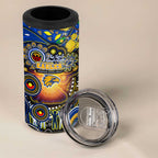 NAIDOC Week 2025 Eagles Football 4 in 1 Can Cooler Tumbler Aboriginal Dot Painting