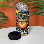 NAIDOC Week 2025 Eagles Football 4 in 1 Can Cooler Tumbler Aboriginal Dot Painting