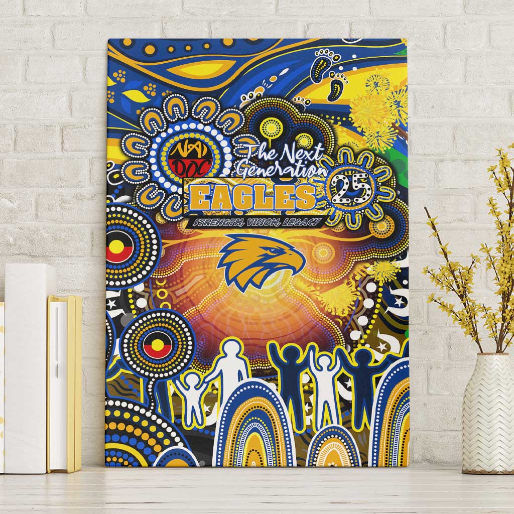 NAIDOC Week 2025 Eagles Football Canvas Wall Art Aboriginal Dot Painting