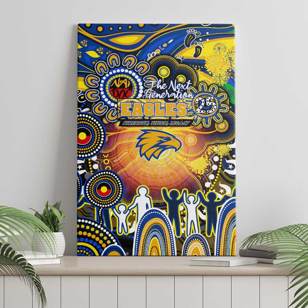 NAIDOC Week 2025 Eagles Football Canvas Wall Art Aboriginal Dot Painting