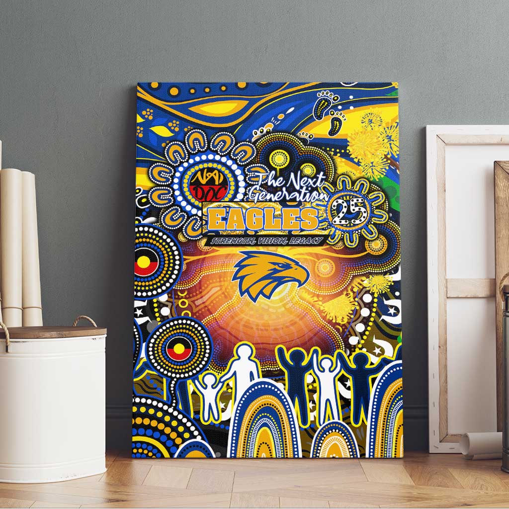 NAIDOC Week 2025 Eagles Football Canvas Wall Art Aboriginal Dot Painting