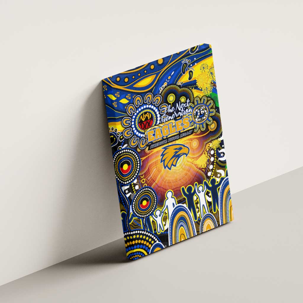NAIDOC Week 2025 Eagles Football Canvas Wall Art Aboriginal Dot Painting