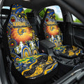 NAIDOC Week 2025 Eagles Football Car Seat Cover Aboriginal Dot Painting