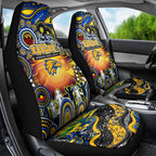 NAIDOC Week 2025 Eagles Football Car Seat Cover Aboriginal Dot Painting