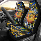 NAIDOC Week 2025 Eagles Football Car Seat Cover Aboriginal Dot Painting