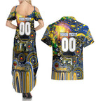 Personalised NAIDOC Week 2025 Eagles Football Couples Matching Summer Maxi Dress and Hawaiian Shirt Aboriginal Dot Painting