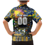 Personalised NAIDOC Week 2025 Eagles Football Family Matching Mermaid Dress and Hawaiian Shirt Aboriginal Dot Painting