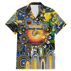 Personalised NAIDOC Week 2025 Eagles Football Family Matching Mermaid Dress and Hawaiian Shirt Aboriginal Dot Painting