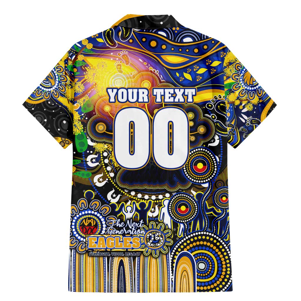 Personalised NAIDOC Week 2025 Eagles Football Family Matching Mermaid Dress and Hawaiian Shirt Aboriginal Dot Painting