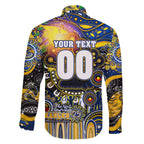 Personalised NAIDOC Week 2025 Eagles Football Family Matching Off Shoulder Short Dress and Hawaiian Shirt Aboriginal Dot Painting