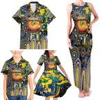Personalised NAIDOC Week 2025 Eagles Football Family Matching Tank Maxi Dress and Hawaiian Shirt Aboriginal Dot Painting