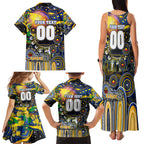 Personalised NAIDOC Week 2025 Eagles Football Family Matching Tank Maxi Dress and Hawaiian Shirt Aboriginal Dot Painting